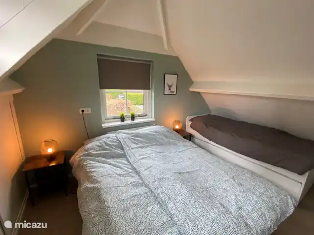 Bosboerderij de Veluwe | Pays-Bas, Gueldre, Lunteren - maison de vacances Chambre 2 :
2 lits avec sommier à ressorts et un lit avec un lit gigogne