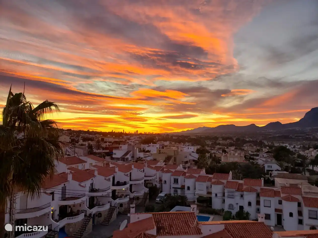 La vue depuis la balustrade où vous pourrez profiter d'un superbe coucher de soleil tous les soirs