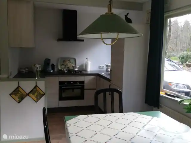 De Hazelaar, maison n° 128 | Pays-Bas, Gueldre, Ermelo - maison de vacances Cuisine avec four-micro-ondes, grand réfrigérateur avec 2 tiroirs congélateur en dessous
