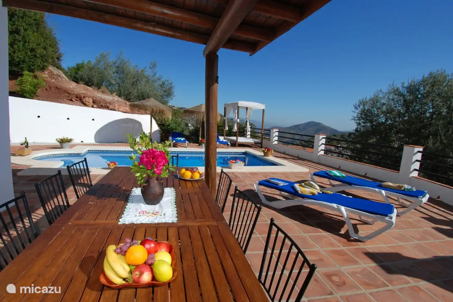 Ausgezeichneter Platz für Mahlzeiten im Freien!