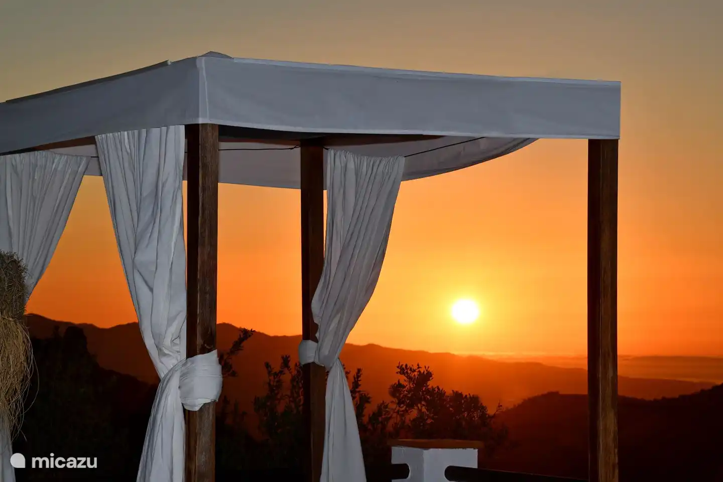 Die untergehende Sonne in der Villa El Torcal 1!