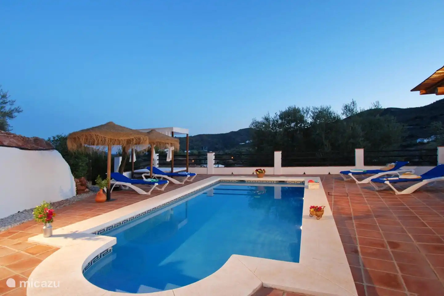 Die untergehende Sonne in der Villa El Torcal 1!