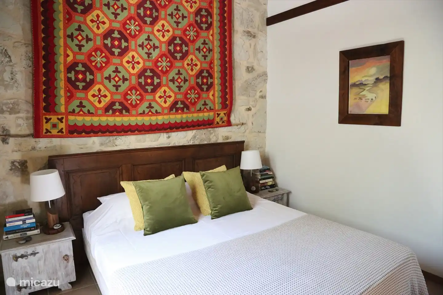 Das Schlafzimmer ist geräumig und komfortabel und verfügt über ein Doppelbett (160x200).