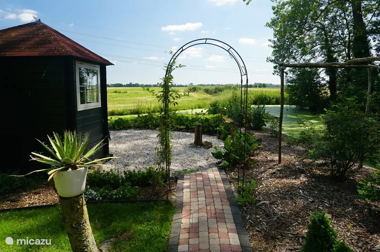 Uitkijken over de polder