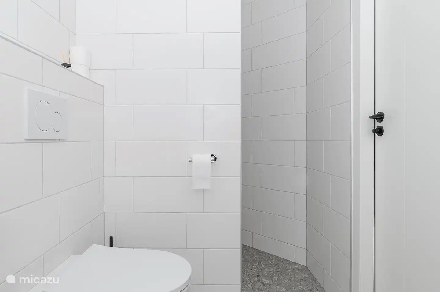 Eingang begehbare Dusche Ferienhaus 2bijZee