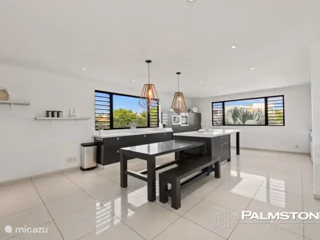 Villa familiar de lujo Grey Noble con vistas al mar en Curazao, Banda Arriba (este), Jan Thiel - villa cocina