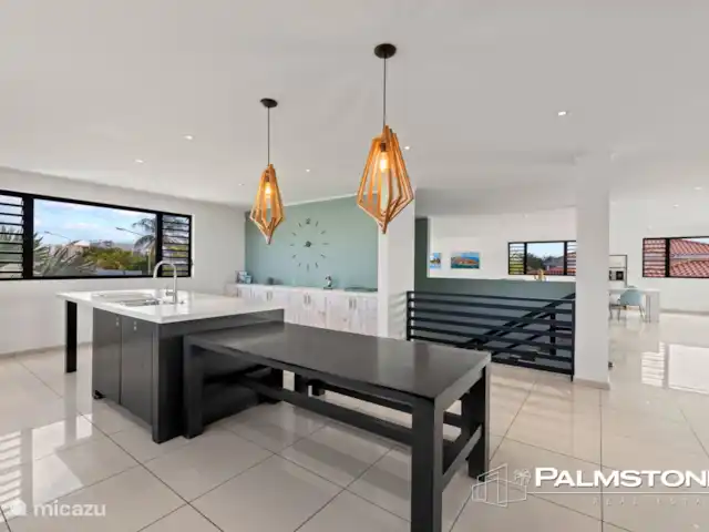 Villa familiar de lujo Grey Noble con vistas al mar en Curazao, Banda Arriba (este), Jan Thiel - villa cocina