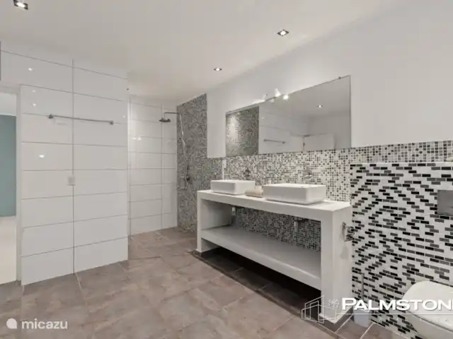 Villa familiar de lujo Grey Noble con vistas al mar en Curazao, Banda Arriba (este), Jan Thiel - villa 2º baño