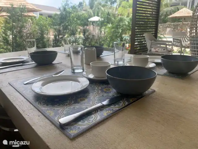 Jan Sofat LUX A21 | Curaçao, Banda Ariba (est), Jan Sofat - appartement Dîner en terrasse