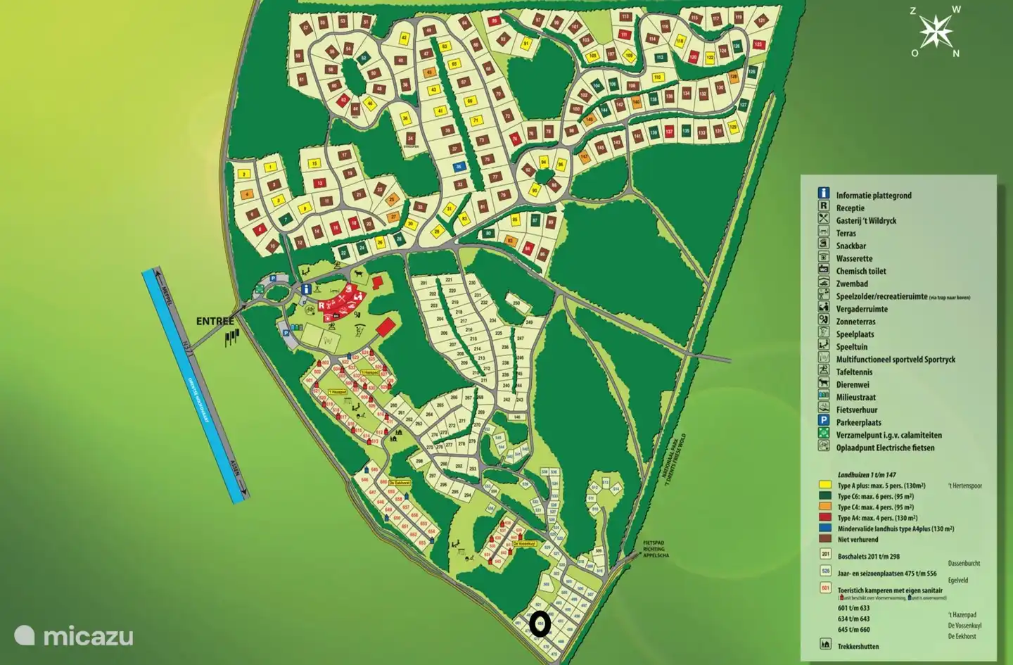 Plattegrond van het Park T Wildryk 