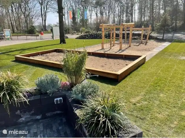 Vue forêt 2 | Pays-Bas, Drenthe, Diever - chalet cette année (2022) de nouveaux équipements de jeux ont également été ajoutés