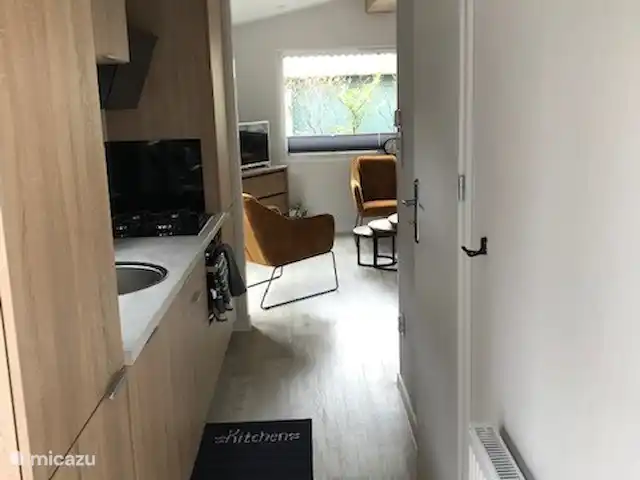 Vue forêt 2 | Pays-Bas, Drenthe, Diever - chalet Cuisine avec divers appareils encastrés