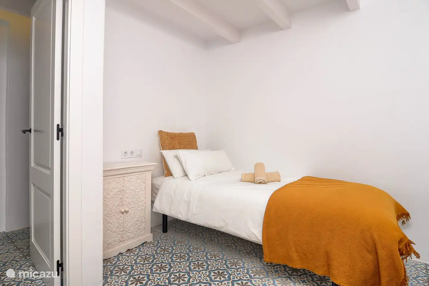 Dormitorio 3 en el segundo piso con 1 cama individual de 2,00m por 90cm. con ventilador