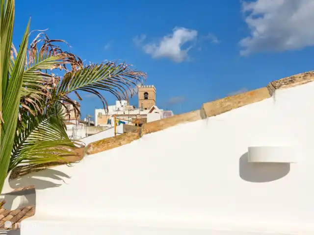 Casa En Grenyo huren in Spanje, Costa Blanca, Jávea - stadswoning Uitzicht op de kerktoren van het oude dorp van Javea.