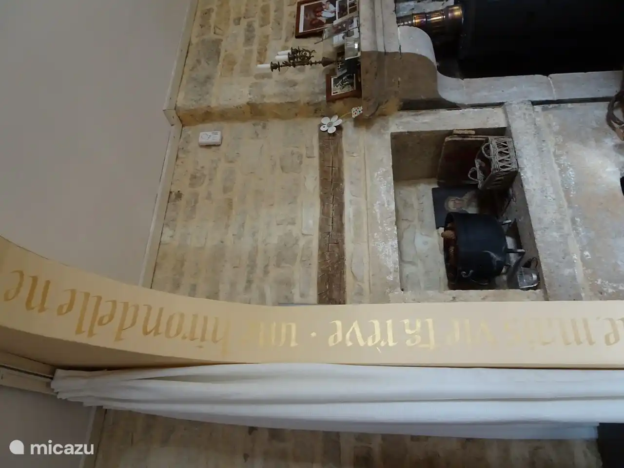 Kalligraphie im Bogen eingebaut