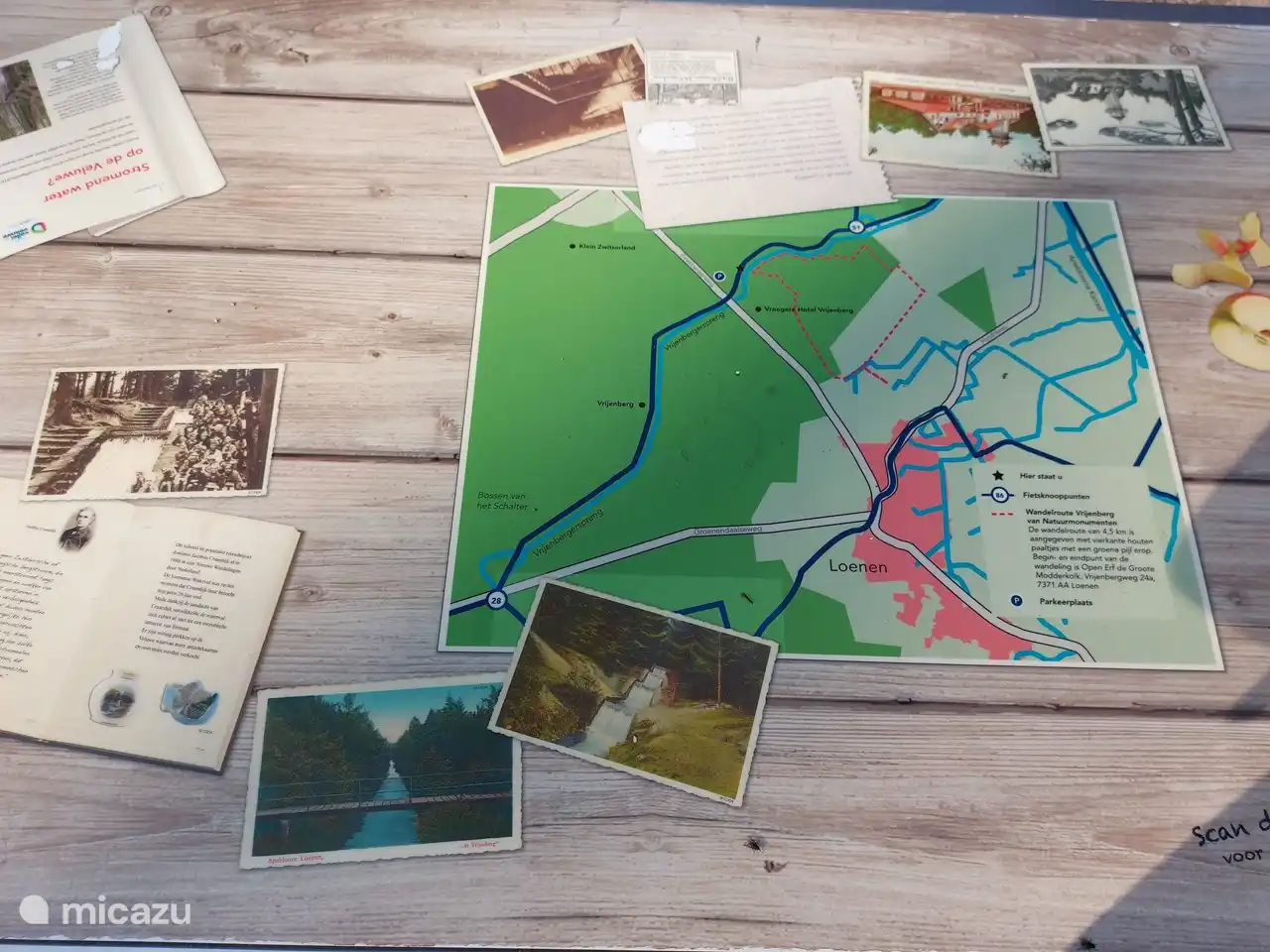 Mesa en la cascada de Loenense