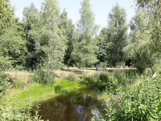 De Reijt Gastenverblijf / Vakantiew. huren in Nederland, Noord-Brabant, Hilvarenbeek - vakantiehuis Genieten van het uitzicht bij de vijver en van de vissen.