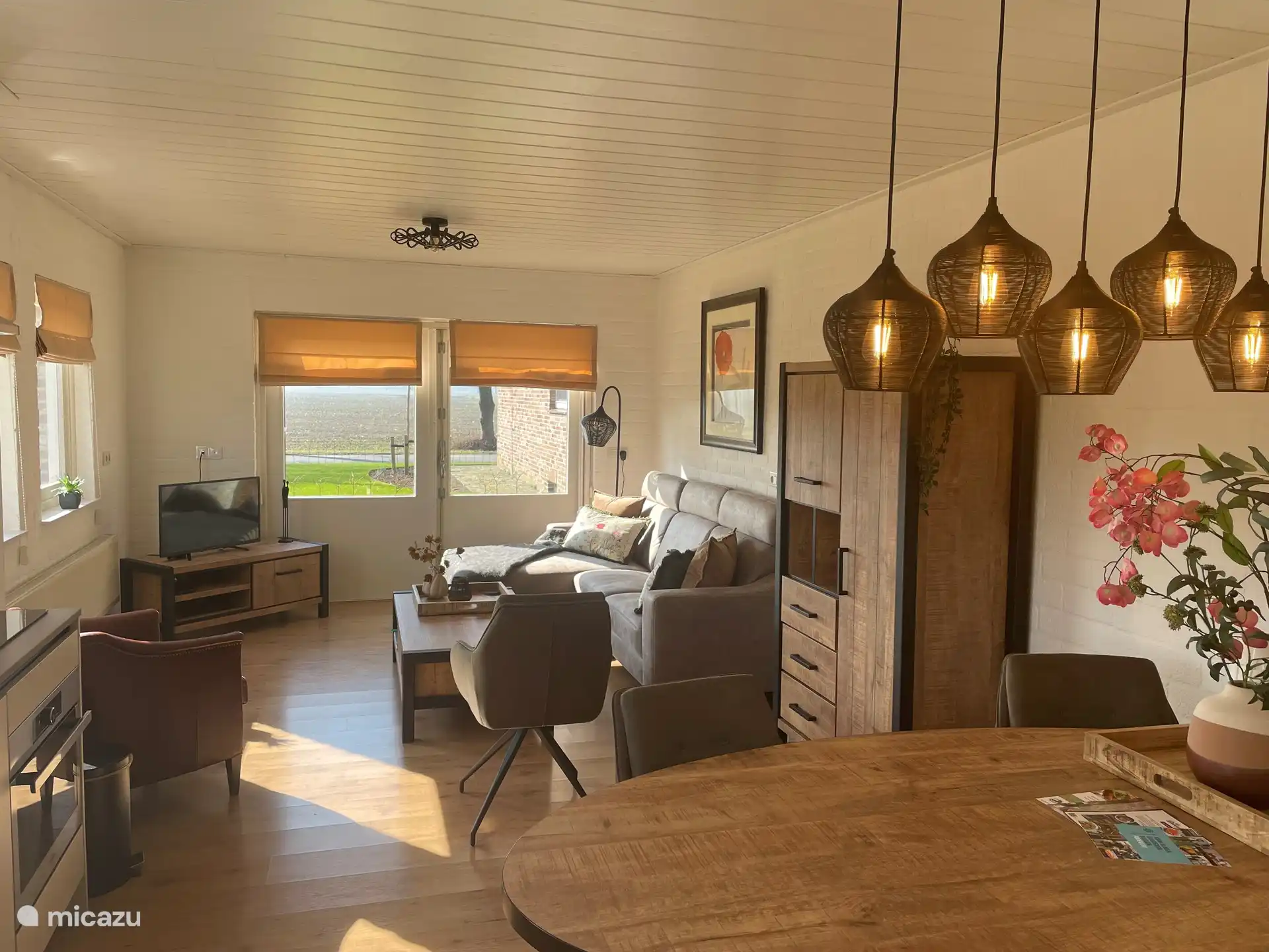 Sitzbereich zum Zurücklehnen und Entspannen.