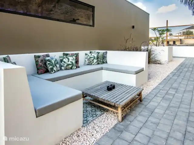 Ocean Sunset Villa | Curaçao, Curaçao-Centre, Blue Bay - villa Espace salon extérieur