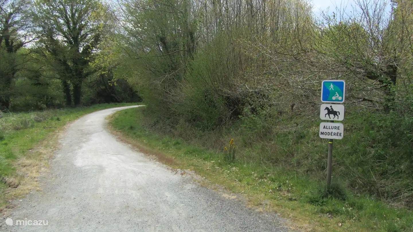 Wander- und Radweg ganz in der Nähe des Ferienhauses