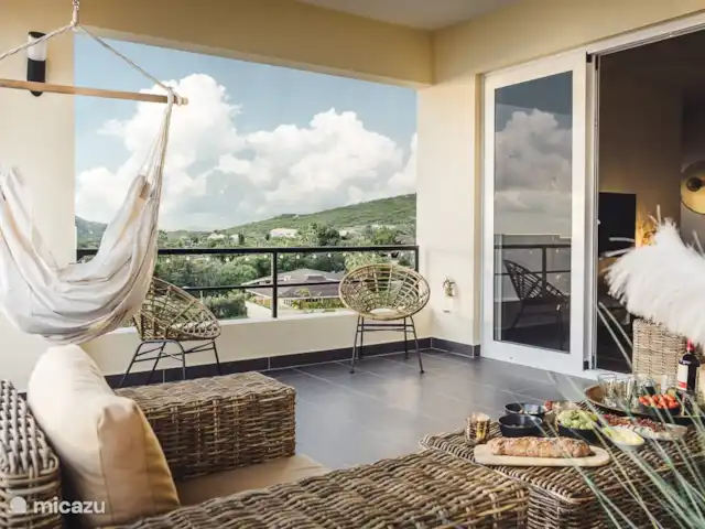 Penthouse met spectaculair uitzicht! huren in Curaçao, Curacao-Midden, Piscadera - penthouse Geniet in je hangmat van de avondzon