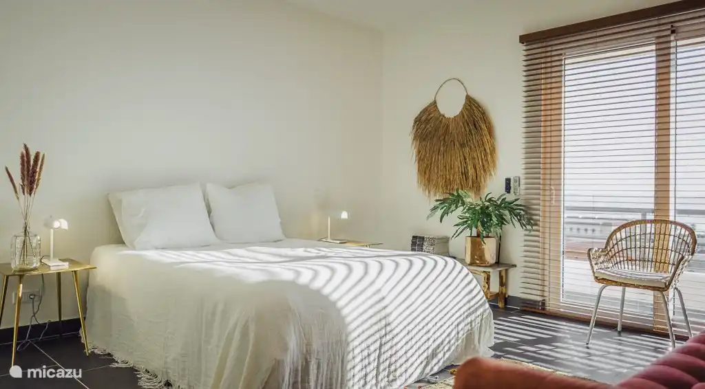 Master bedroom with TV