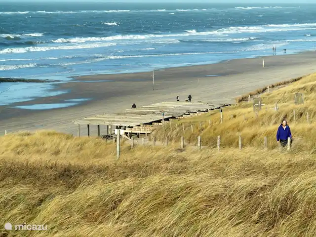 Location de Vacances Pays-Bas, Hollande du Nord, Saint Martin, maison de vacances - Froietoid Entrée de la plage Petten Noord.