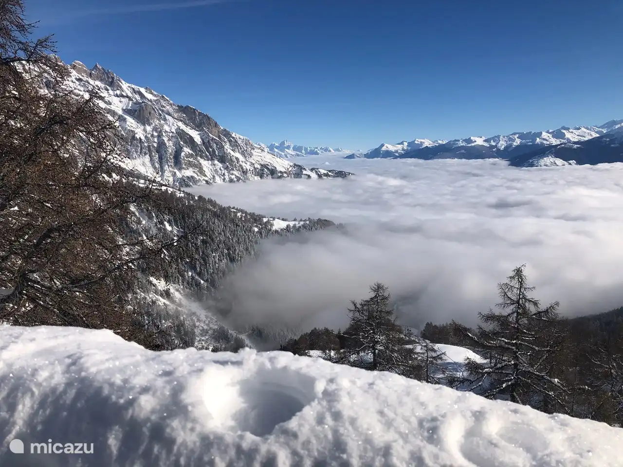 Above the clouds of the Rhone Valley