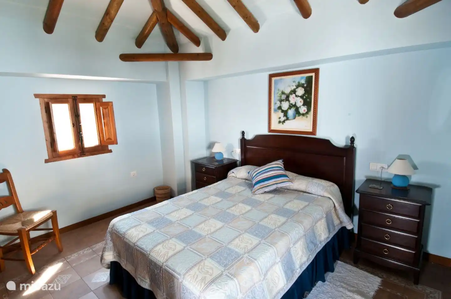 Das Hauptschlafzimmer mit eigenem Bad