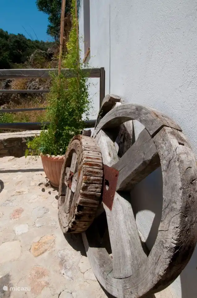 One of the old wheels of the restored mill
