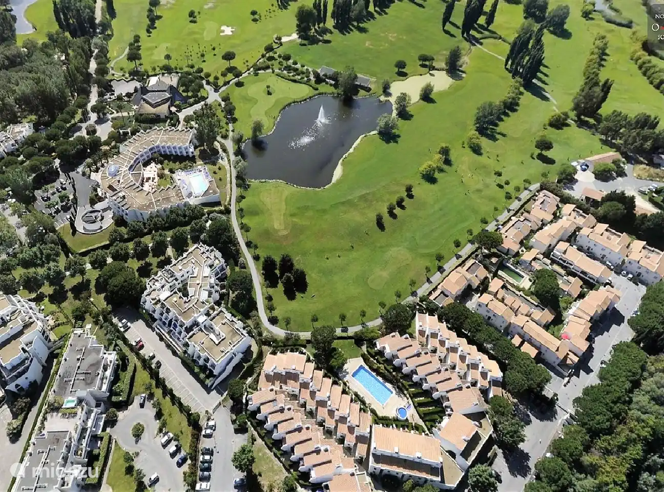 aerial view of Green Village