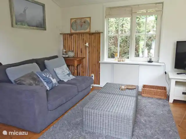 De Berk, Capfun Stoetenslagh en Países Bajos, Overijssel, Rheezerveen - chalet Chalet de Berk para 4 personas, Rheezerveen. Acogedor salón. Sobre la madera, no visible ahora cuelga un aire acondicionado