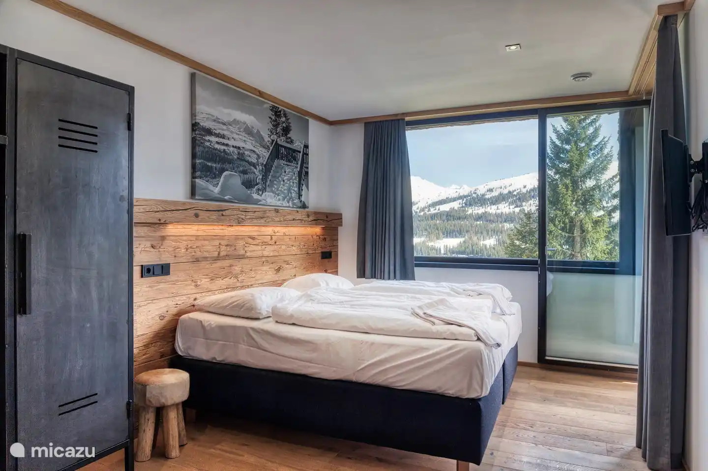 Prachtig uitzicht vanuit de slaapkamer.