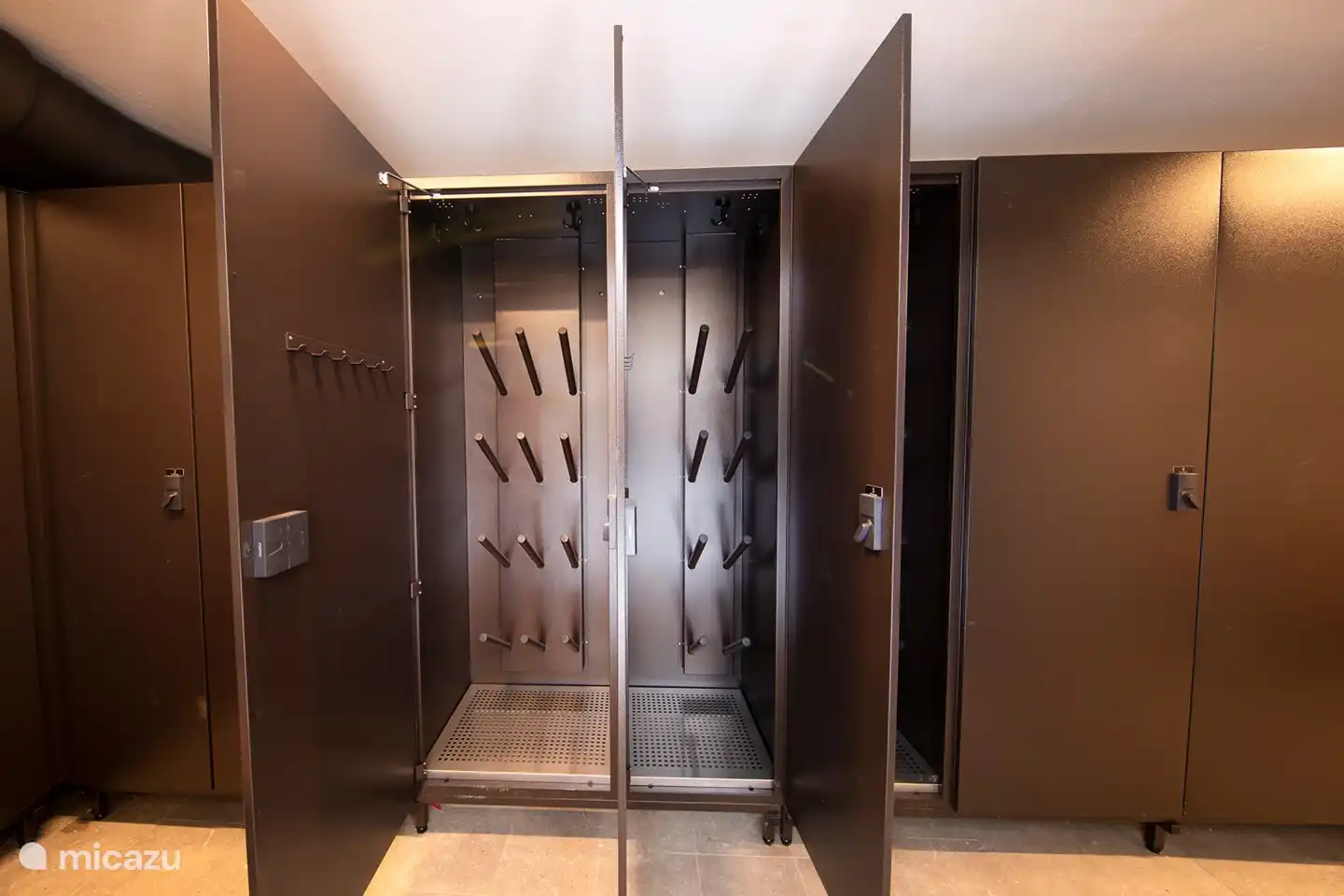 Verwarmde skischoenkasten 