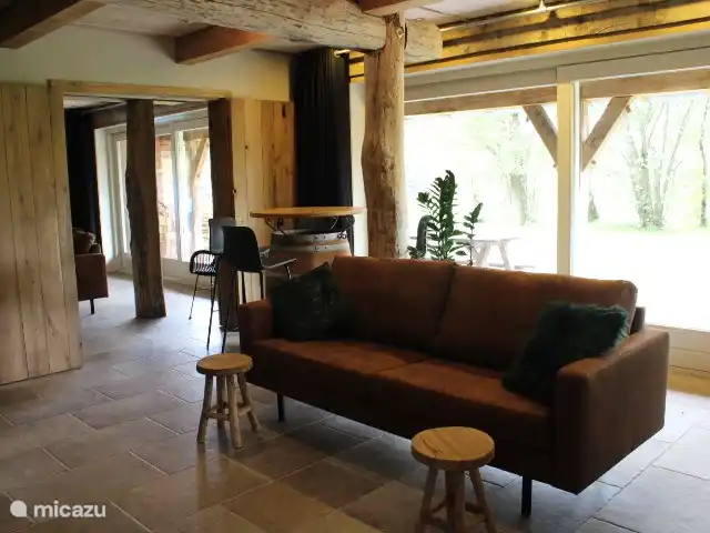 Hegeindse Hoeve | Pays-Bas, Brabant-Septentrional, Reusel-De Mierden - maison de vacances La vue sur les terres agricoles, jouxtant une réserve naturelle, reste superbe.