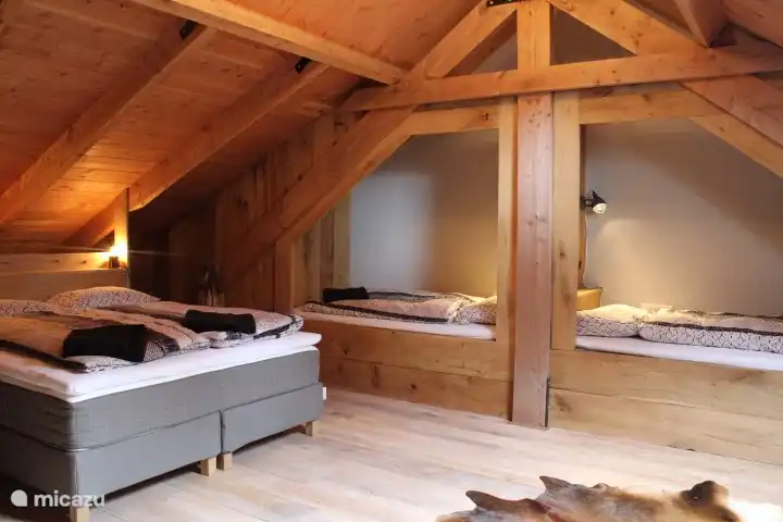 Die Boxbetten sind bei den Kindern beliebt.