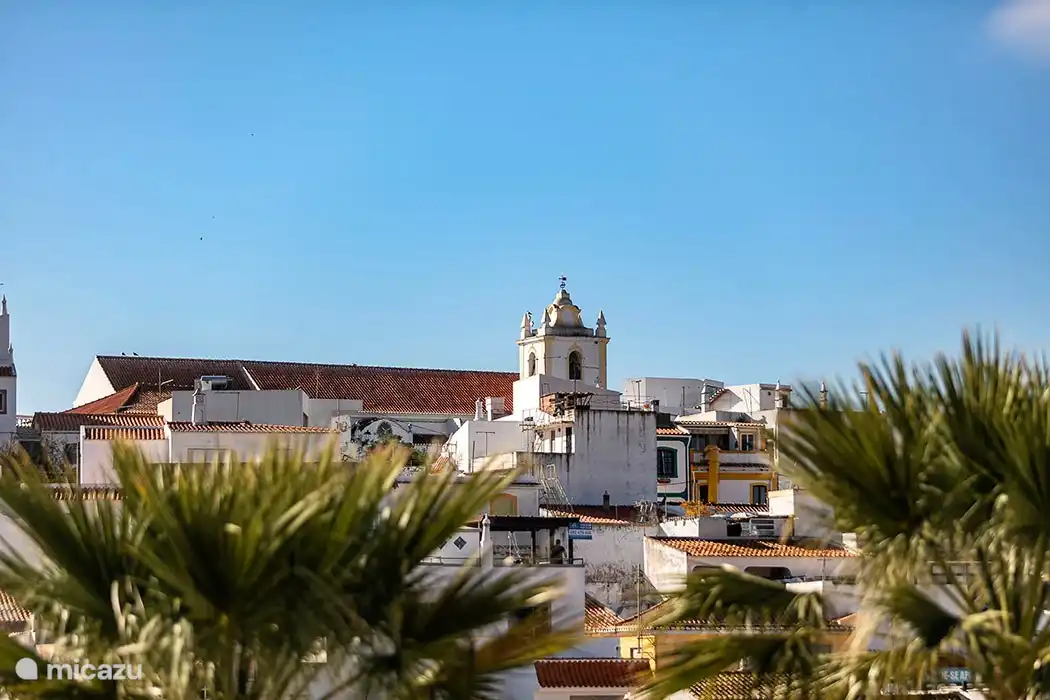 uitzicht vanaf het ruime balkon