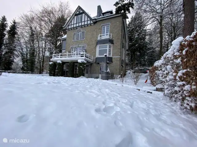 Le Soyeureux huren in België, Ardennen, Spa - landhuis / kasteel 20 cm sneeuw ...heel veel plezier voor uw kinderen en familie (Januari 2023)