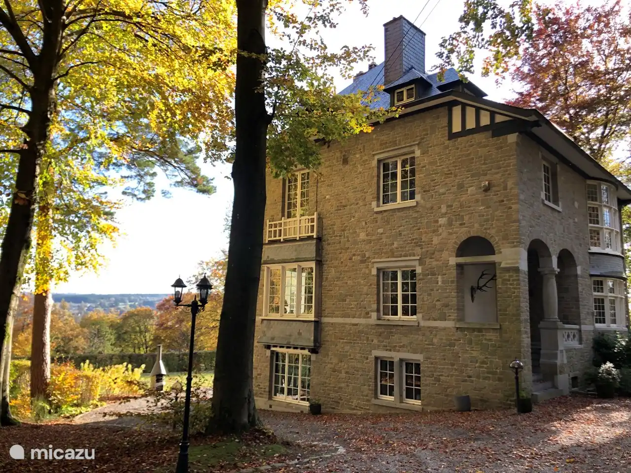 Die prestigeträchtige 500 m² große Villa befindet sich in einem komplett eingezäunten Privatpark.