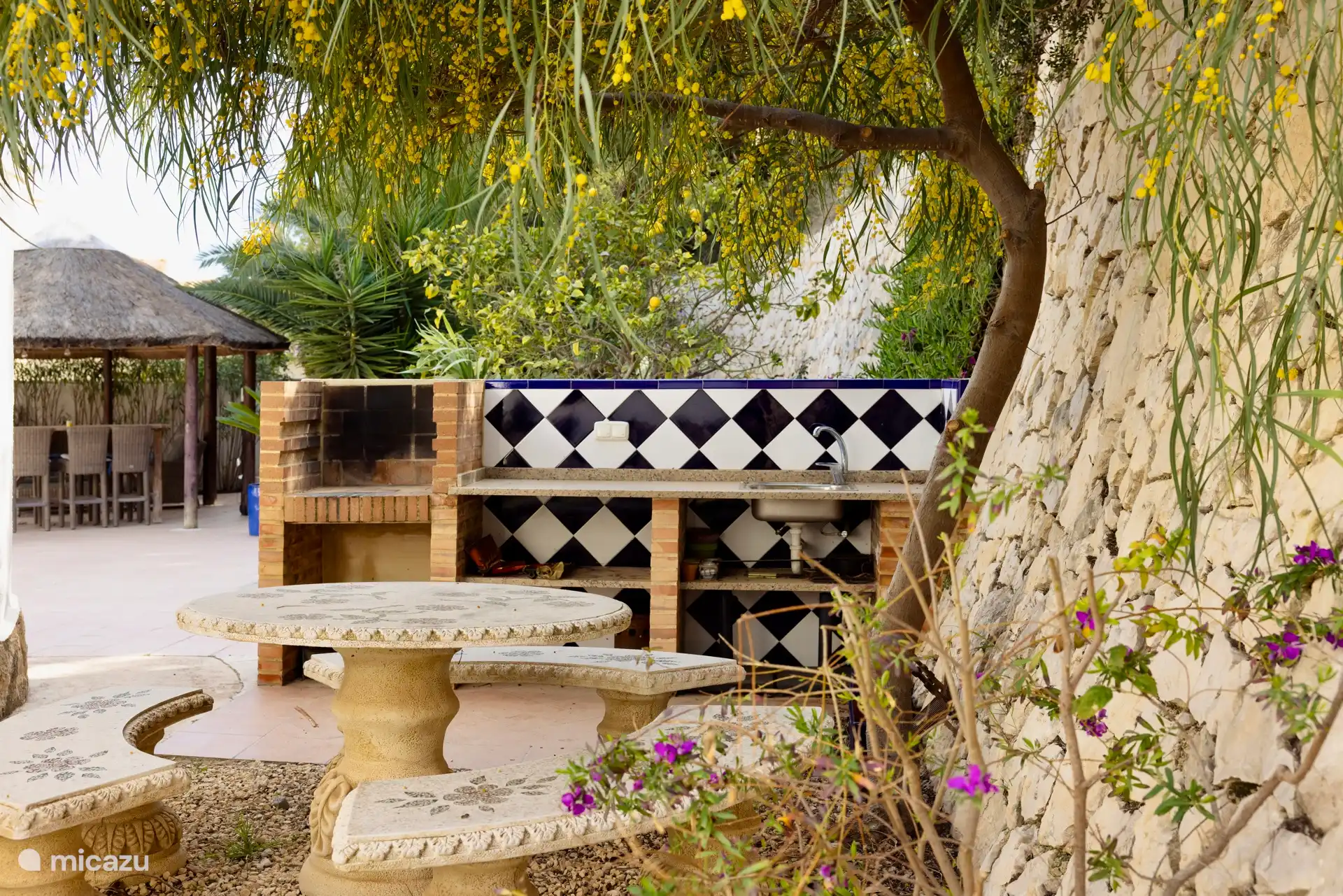 BBQ and outdoor kitchen