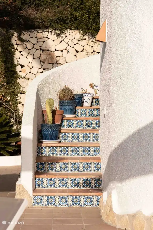 Stairs to roof terrace