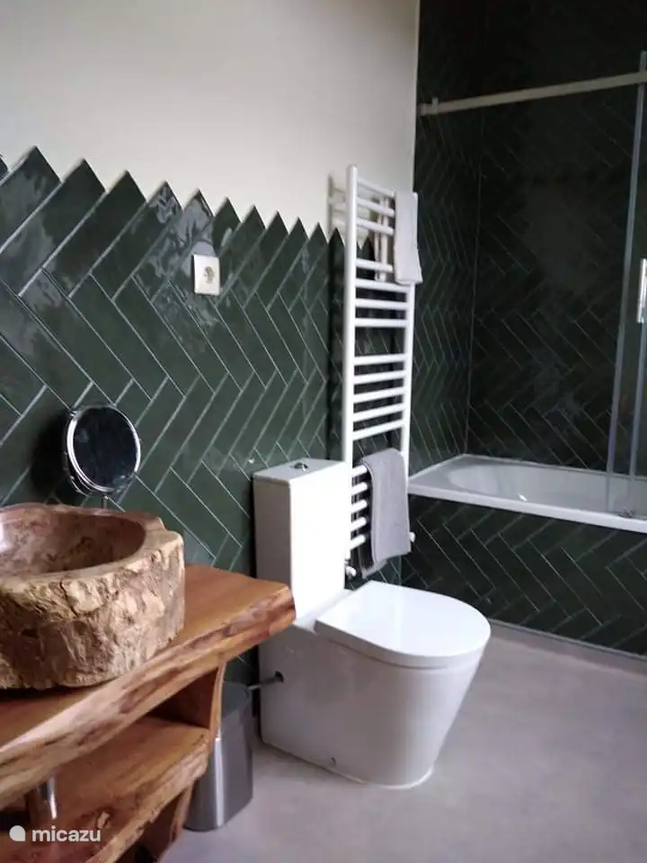 Das Badezimmer des grünen Raumes