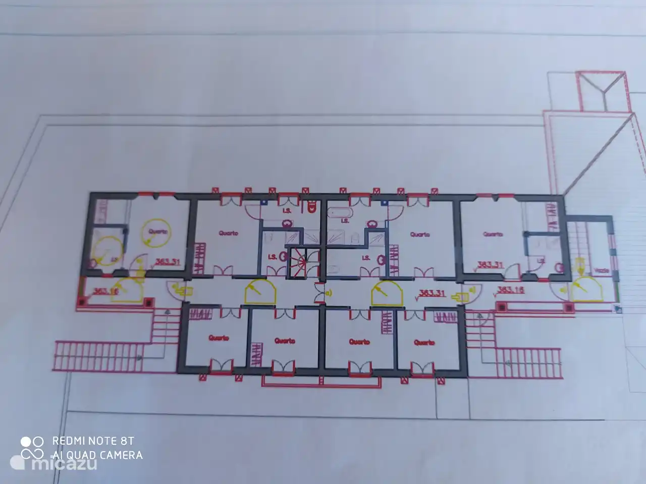 Grundriss des ersten Stocks