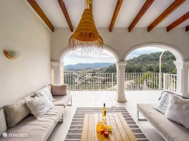 Location de Vacances Espagne, Costa Blanca, Teulada, villa - Villa Plaza Esmeralda Coin salon à l'étage