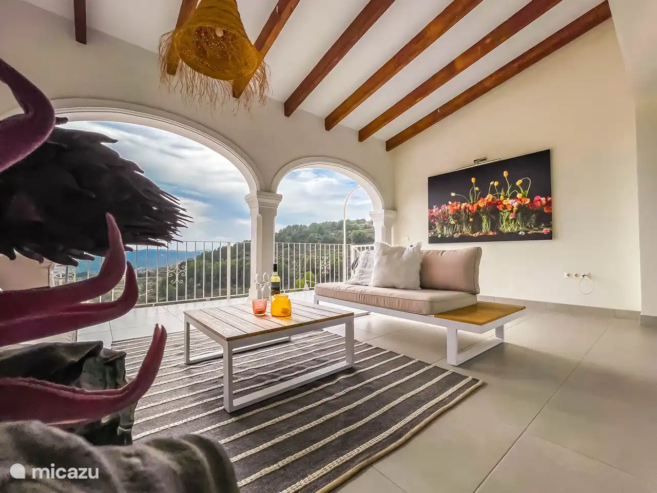 Vue en haut de la terrasse