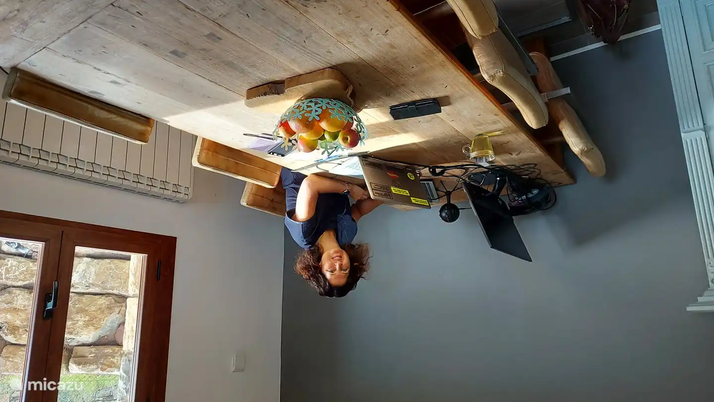 For your workation we have good WiFi, an extra monitor with HDMI cable, wireless keyboard and mouse