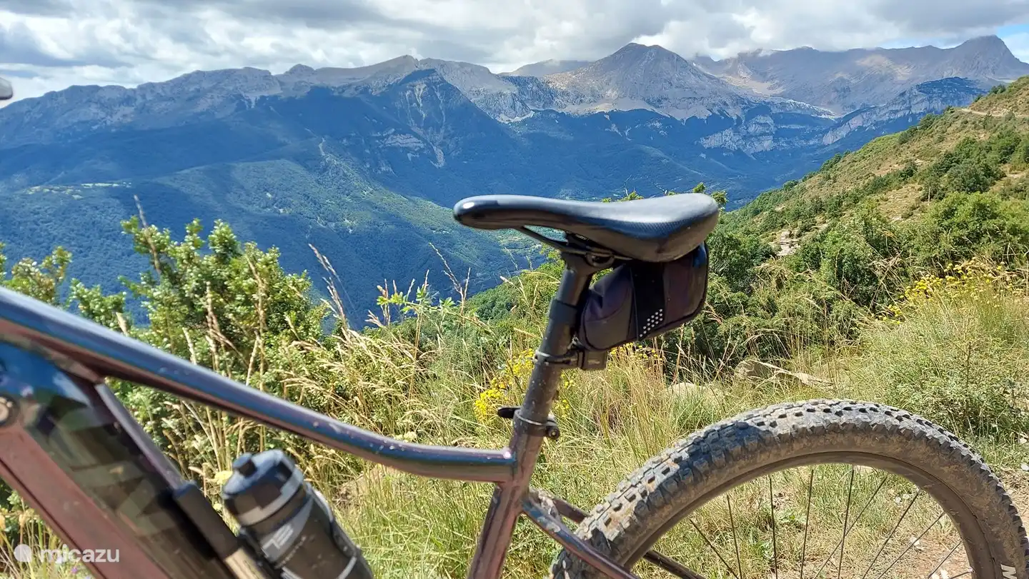 Electric mountain bike is handy here!