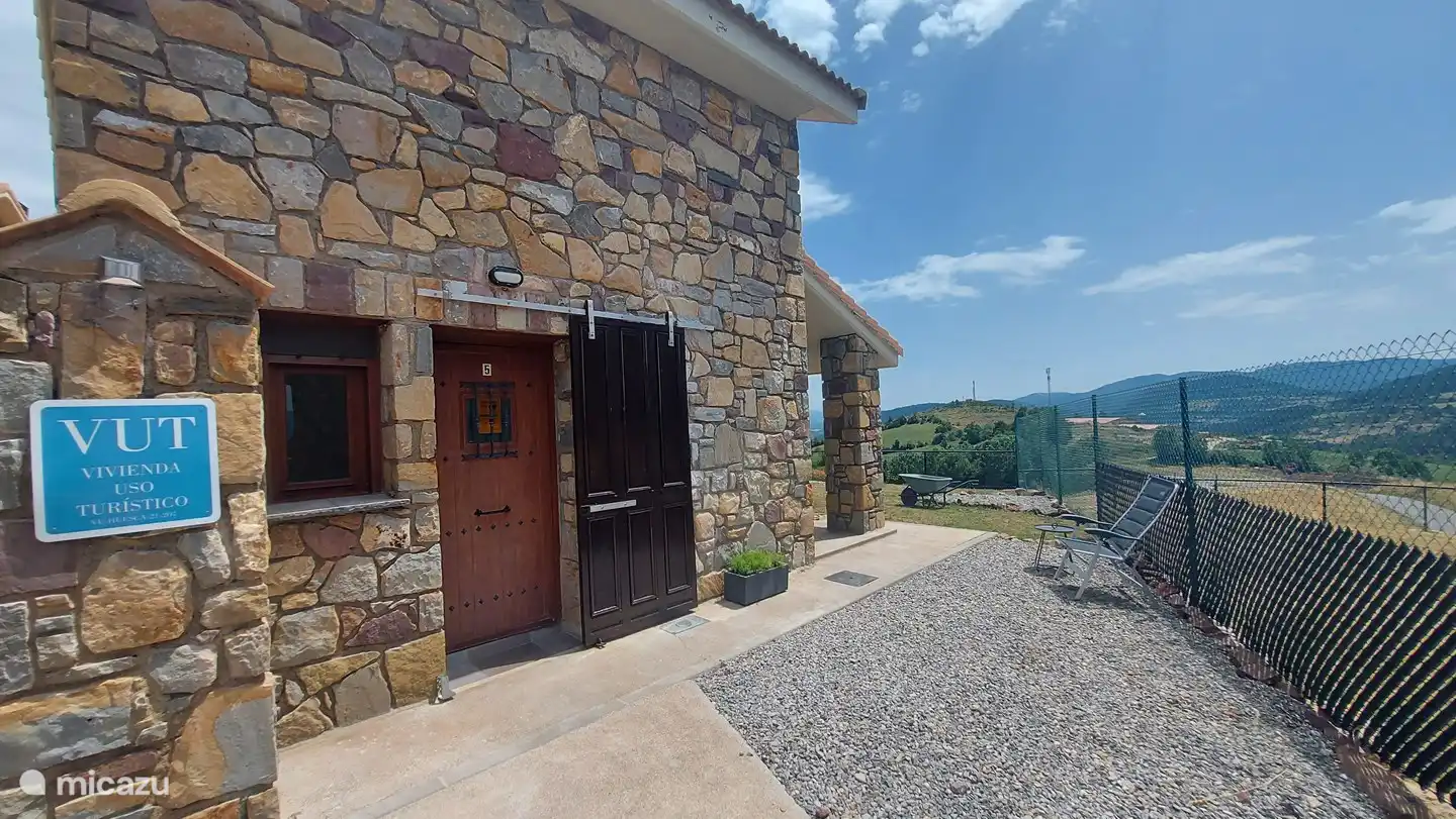 Front door and entrance with an immediately fantastic view