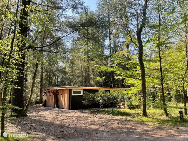 Wildlodge huren in Nederland, Gelderland, Emst (Epe) - vakantiehuis voorzijde wildlodge
