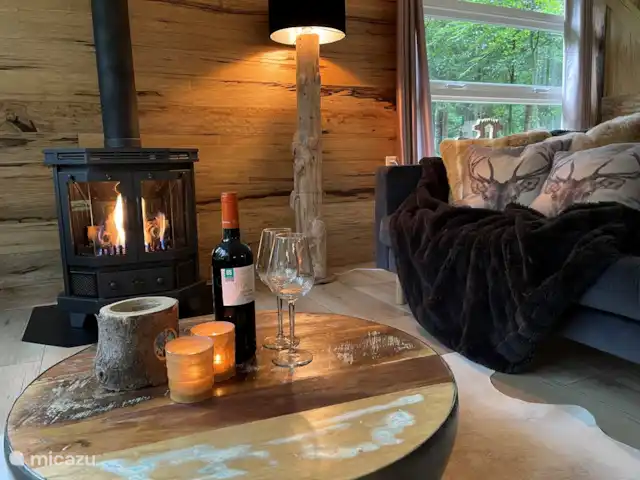 Wildlodge huren in Nederland, Gelderland, Emst (Epe) - vakantiehuis Bij de sfeervolle gashaard